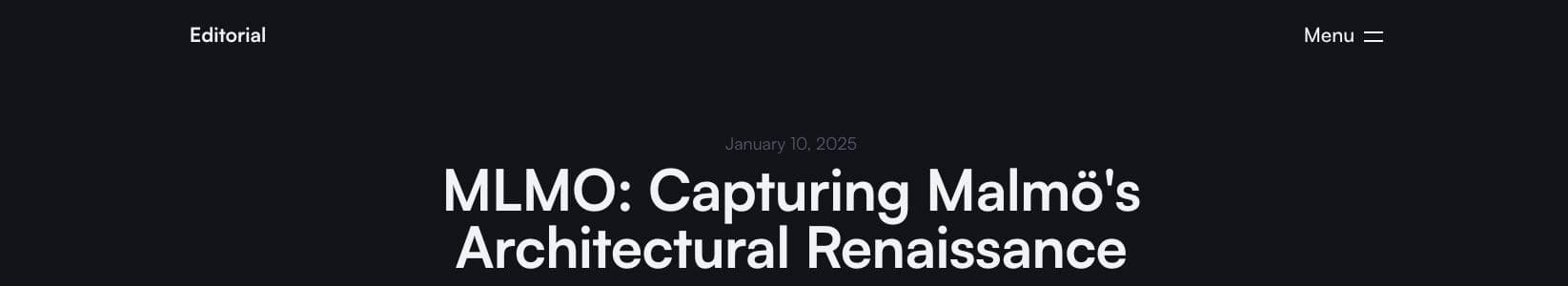 Actual article header rendered in Lovable’s public Architecture Blog template demo.
